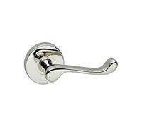 URBNLIVING Scroll Metal Lever Latch Door Handles Set with Rose for Internal & External Doors, Stylish Design Wooden Kitchen and Bedroom Interior and Exterior Doors