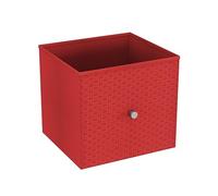 URBNLIVING Set of 1/4/6 Foldable 27cm Woven Fabric Storage Cube Box Drawer Insert Basket with Handle - Multi Colourful Collapsible Toy Arts & Crafts Bins, Durable and Lightweight for Home Office