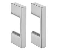 URBNLIVING Silver Chrome Metal Door Handles Knobs Drawer Cupboard Pull Stainless Steel (2, Thin Metal Pull Knob)