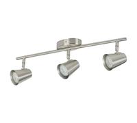 Urbn-Living Urbn Living Travale 3 Arm Led Ceiling Modern Bar Light Fixture Gu10 Satin Nickel