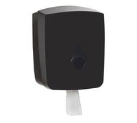 URBNLIVING Wall Mounted Centerpull Paper Towel Dispenser - Large Black Commercial Tissue Holder for Restroom, Kitchen, Home & Office