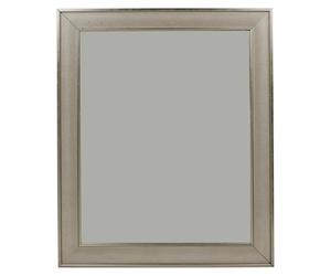 URBNLIVING Wall Mounted Large Wooden Framed Mirror, Rectangular Decorative for Living Room, Bedroom, Hallway, Bathroom, Office, Modern & Classic Home Decor Accent, Silver or Gold