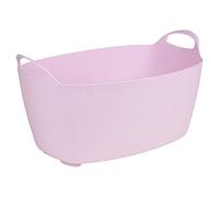 URBNLIVING XL Large Flexible Storage Container Stackable Nesting Box Baskets Containers (Pink)