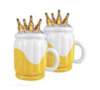 Urby Extra Large Jumbo Beer Mug Inflatable Cooler, Ideal for Beer Party Decorations or 4th of July Inflatable Cooler, Decoraciones Mexicanas para Fiestas.