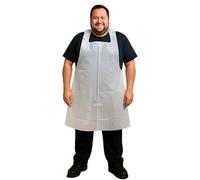 Urby Full Body Coverage Disposable Aprons For Adults. Plastic/poly Material.Good For Painting, Picnic Party,and Medical Uses, Plus Size 50pk, XL