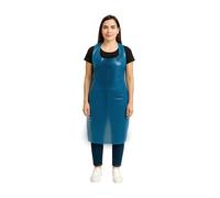 Urby Full Body Coverage Disposable Aprons For Adults. Plastic/poly Material.Good For Painting, Picnic Party,and Medical Uses, Blue 40pk, Regular