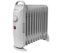 URCHOICE 11 Fin Oil Filled Radiator Heater with Adjustable Thermostat, 3 Heat Settings, Overheat Protection & Silent Operation, Portable Electric Heaters for Home & Office