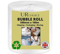 URCHOICE Bubble Wrap 500mm x 100m | Heavy-Duty Protective Cushioning for Shipping, Moving, Packing | Small Bubble | Large Bubble Roll for Packaging & Storage