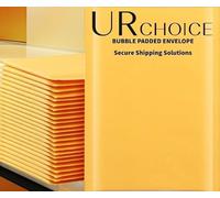 URCHOICE Padded Bubble Envelopes - Premium Postal Wrap Bags for A3, A4, A5, A6 Sizes - Secure Mailing & Shipping Solution (100, A5)