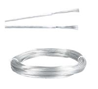 URCIANOW 10Meters 18Gauge 2 Core Transparent Cable 8A Clear Cable Highly Transparent PVC without sheath Outer Diameter 2.1 * 4.2mm For DIY Electronic Projects LED Light Strips