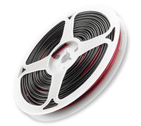 URCIANOW 10Metres 22gauge 2 Core 0.35mm² Black Red Twin Core 3.2mm Diameter Low Voltage Cable Tinned Copper 12V 24V 3A Wire for LED Strip Lights RGB Connectors Or DIY Projects