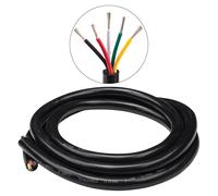 URCIANOW 14 Gauge 5 Core 5x2mm²Electrical Wires 14AWG 5M Tinned Copper Cable 14Gauge Stranded Wire Low Voltage Extension Black PVC Sheathed for Kitchen Appliances
