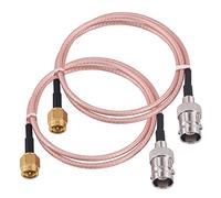 urcianow 2PCS SMA Male to BNC Female Cable 50CM RG316 Coaxial Cable Low Loss BNC Female to SMA Male Cable BNC to SMA Coax Cable 50ohms RF Antenna Cable for Two Radios WiFi Antenna Broadcast