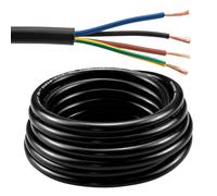 URCIANOW 4 Core Cable 0.75mm² RVV Flexible Cable 7.5A Extension Cord 7Metres(25ft) 18Gauge Stranded PVC Cord For Home Office Industry Control System