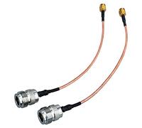 urcianow N Type Female to SMA Male RG316 Coaxial Cable 6 Inch Type N to SMA Coaxial Adapter Cable 50Ohms 15CM Low Loss N Type to SMA Cable for router antenna signal enhancer wireless adapter