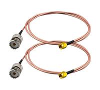 urcianow RF Coaxial Cable SMA Male to UHF Female 100CM SMA to UHF RG316 Coaxial Adapter Cable 50Ohms Low Loss SO-239 to SMA Male Cable for router antenna wireless adapter