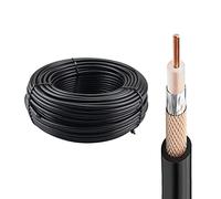 urcianow RG58 Coaxial Cable 50M Low Loss 50Ohms RF Coax Cable, Antenna Extension for SMA/BNC/TNC Connectors, WiFi Router Signal Booster Amplifier