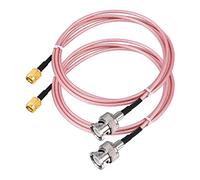 urcianow SMA Male to BNC Male Cable 1Meter RG316 Coax Cable RF BNC to SMA Male Antenna Coax Cable SMA Male to BNC Male for CB Ham Radio Antennas Wireless Audio LAN Devices Transmission Pack of 2