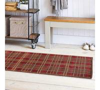 Urco Tartan Check Runner Brown