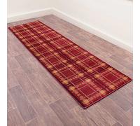 Urco Tartan Check Runner Red