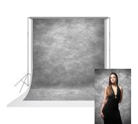 UrcTepics 8x10ft Grey Backdrop for Portraits and Headshots with Abstract Textured. School, Home and Studio Professional Photo Backdrop.