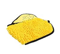 Urd728 Pet Care Bath Towel, Quick-Drying Terry Towel for Dogs and Cats, Soft Absorbent Coral Fleece, with Pockets for Easy Handling, Grey, 20 x 20 x 3 cm