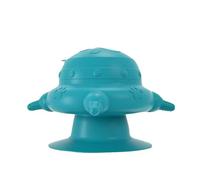 Urd935 Baby Pet Silicone Feeders Imitate Breast Milk Dummies and Feed at the Same Time, Four Functional Pet Feeders (Blue, 14.2 x 14.2 x 9.1 cm)