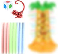 URDAKBX Monkey Game, Monkey Alarm Family Board Tree Climbing Game Monkey Alarm Kids Game Party Game Gift, Multiplayer Table Game Toy For 2-4 Players, Kids And Adults(No box)