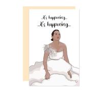 Ure Tenk Funny Bridal Shower Gift for Bestie, Hilarious Bridesmaids Proposal Card, Humor Wedding Card for BFF, Getting Married Card