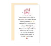 Ure Tenk Sweet Love Card for Him, I Feel So Lucky to Have Met You, Funny Anniversary Card for Bf Partner, Valentines Day Appreciate Gift Idea