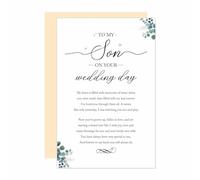 Ure Tenk To My Son on Your Wedding Day Poem, Groom Gift From Parents, Son Wedding Day Sentimental Gift