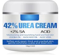 Urea 42% Foot Cream for Very Dry Feet & Cracked Heels, Intensive Moisturiser and Callus Remover with Natural Oils, Fast Absorbing, Non-Greasy Hand & Body Cream for Women & Men