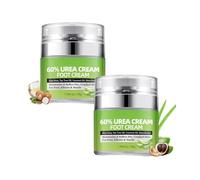 Urea Cream 60% For Feet Maximum Strength, for Dry Cracked Feet Hands, Softening & Deep Moisturizing, Dead Skin Remover & Callus Repair Treatment, Relieves Cracking and Dryness Foot Cream (2PCS)