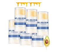 Urea Cream 60 Percent for Feet, Keratolytic Skin Barrier Repair, Maximum Strength Urea Foot Cream Stick, for Dry Hands & Rough Knees, Callus Remover & Skin Softener, Deep Moisturizes (6pcs)