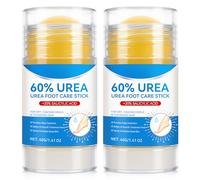 Urea Cream 60% plus Salicylic Acid 2% Urea Foot Care Stick, Foot Cream for Foot Callus Remover, Feet Moisturizer Stick for Dry Cracked Heels, Hands, Knees, Hydrating Heel Balm, 2Pack