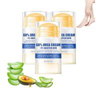 Urea Foot Balm Stick - Urea Foot Care Stick with Aloe Vera - Hand Cream Balm Stick - Intensive Hydration for Dry Skin on Feet & Knees, Plant-Derived Moisturizer with Smoothing Support (3 Bottles)