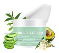 Urea Foot Cream 40 Percent Plus - Moisturising Foot Cream for Dry, Cracked Heels - Callus & Hard Skin Remover with with Hyaluronic Acid, Tea Tree, and Aloe Vera 150g