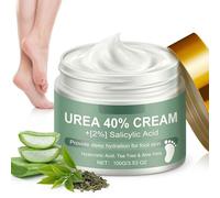 Urea Foot Cream 40 Percent,Urea Cream for Feet with Hyaluronic Acid,Tea Tree and Aloe Vera for Deep Moisturizing,Urea Hand & Foot Cream for Cracked Heels and Dry Skin,Foot Moisturiser, Non-Greasy 100G