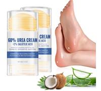 Urea Foot Cream 60 Percent With 2 Percent Salicylic Acid, Intensive Moisturizing And Cracked Heel Repair Foot Cream For Dry Skin, Callus Remover And Foot Moisturiser For Feet Hands, 2PCS
