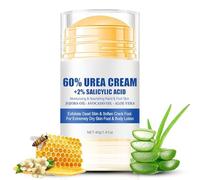 Urea Foot Cream 60% Plus 2% Salicylic Acid, Urea Foot Cream Moisturiser for Dry Cracked Feet Knees Elbows Hands for Softens Skin Exfoliates Dead Skin Smoothes Skin Men and Women