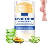 Urea Foot Cream 60% Urea Cream for Dry Cracked Skin - Intensive Repairing Foot & Hand Balm, Deeply Moisturizes Cracked Heels, Rough Knees, Elbows & Dry Hands