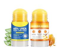 Urea Foot Cream and Manuka Honey Moisturizing Stick,60% Urea Heel Balm for Cracked Heels & Dry Skin,Foot Moisturiser for Hard Skin & Calluses,Hydrating Non Greasy Foot Care Cream for Heel Repair