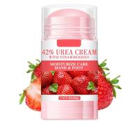 Urea Foot Cream - Urea Cream 42 Percent With Strawberries - Cracked Heel Repair Cream For Skin Care Hands & Feet - Maximum Strength Foot Moisturiser - Foot Cream For Cracked Heels And Dry Cracked Skin