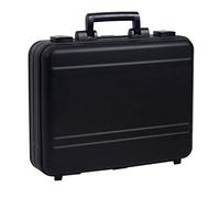 urecimy Aluminum Briefcase 46X35X11.5cm Metal Toolkit Box Family Medical Case Cash Suitcase Equipment Electronic Instruments Case with Foam Black