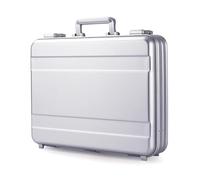 urecimy Metal Business Briefcase Aluminum Case for Cash Money Suitcase Ipad Briefcase with Foam 46X35X15.5cm