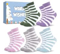 URECOVER Xmas Gifts for Women Fluffy Socks: Fluffy Socks Womens 4-7, Bed Fuzzy Cosy Sock for Ladies, Christmas Gifts for Mum Her Teenage Girls Wife Presents for Women, Secret Santa Gifts