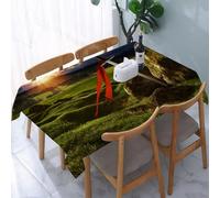 UREJD Table Cloth Rectangle 60x90 in Wipe Clean Tablecloth Water Resistant Table Cover for Kitchen,King, Arthur Camelot Legendary Myth in England Ir,Party Decorations