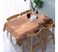 UREJD Table Cloth Rectangle 60x90 in Wipe Clean Tablecloth Water Resistant Table Cover for Kitchen,vulture flying over a forest mountain landscape with a dreamy cloudy sky,Party Decorations