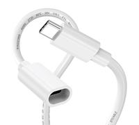URELEGAN 3.3FT USBC Extension Cable for Power Charging, White Waterproof USB C Male to Female Extender Cord 45W Charging Compatible with Ring USBC Solar Panel,Security Camera,Mag-Safe Charger,Phone
