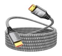 URELEGAN 8K 4K HDMI Cable 10FT, HDMI to HDMI Cord 4K@120Hz/144Hz, 8K@60Hz, HDMI 2.1 Support eARC, HDCP2.3/2.2, HDR10+ for KVM, Fire TV Stick, PS5, Xbox, LG, Roku, Switch, Portable Monitor.